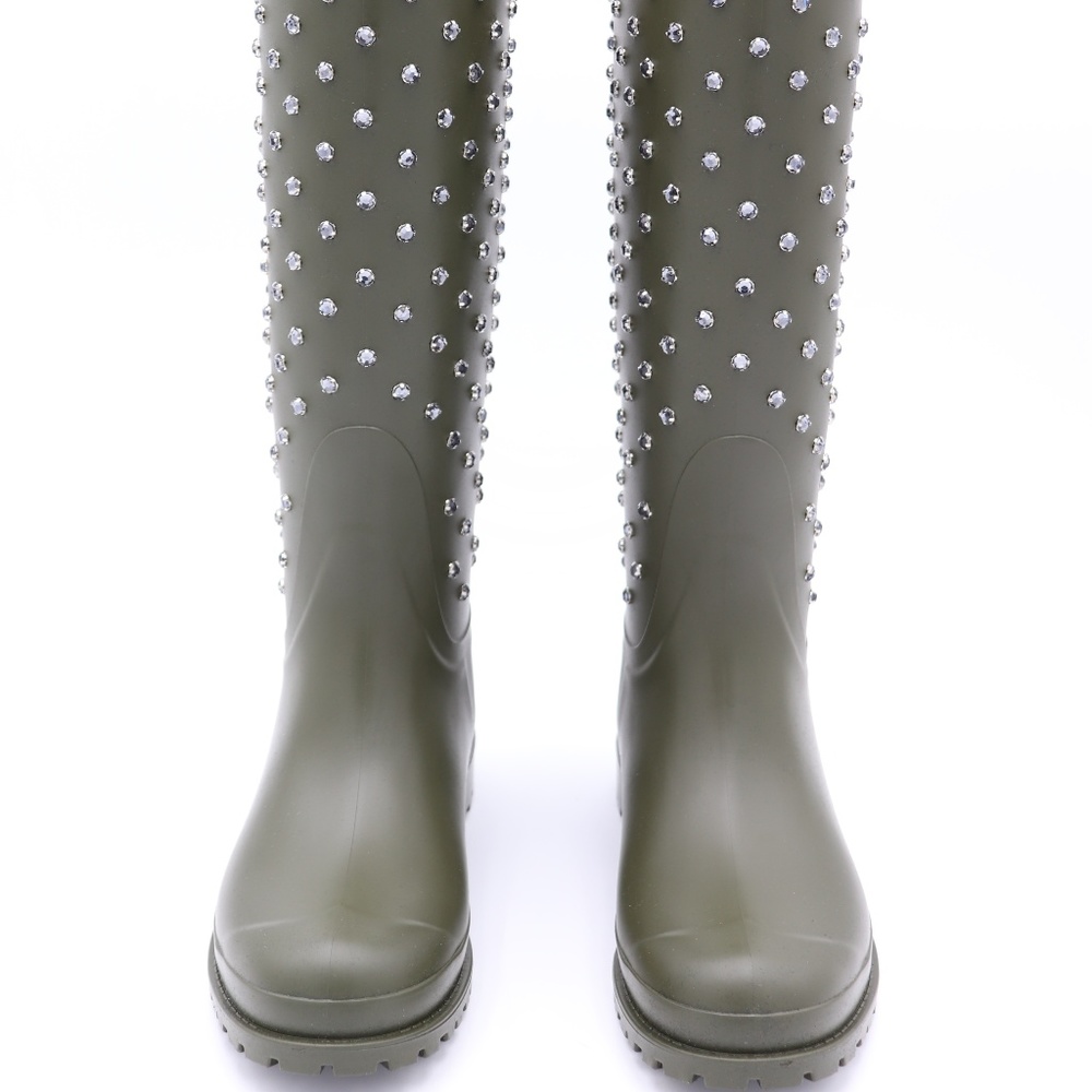 YSL Yves Saint Laurent Festival 25 Studded Boots - Picture 5 of 8